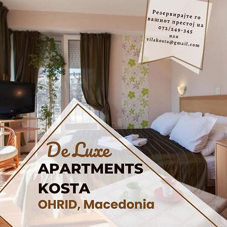 De Lux Apartments Kosta Center Ohrida Exterior foto
