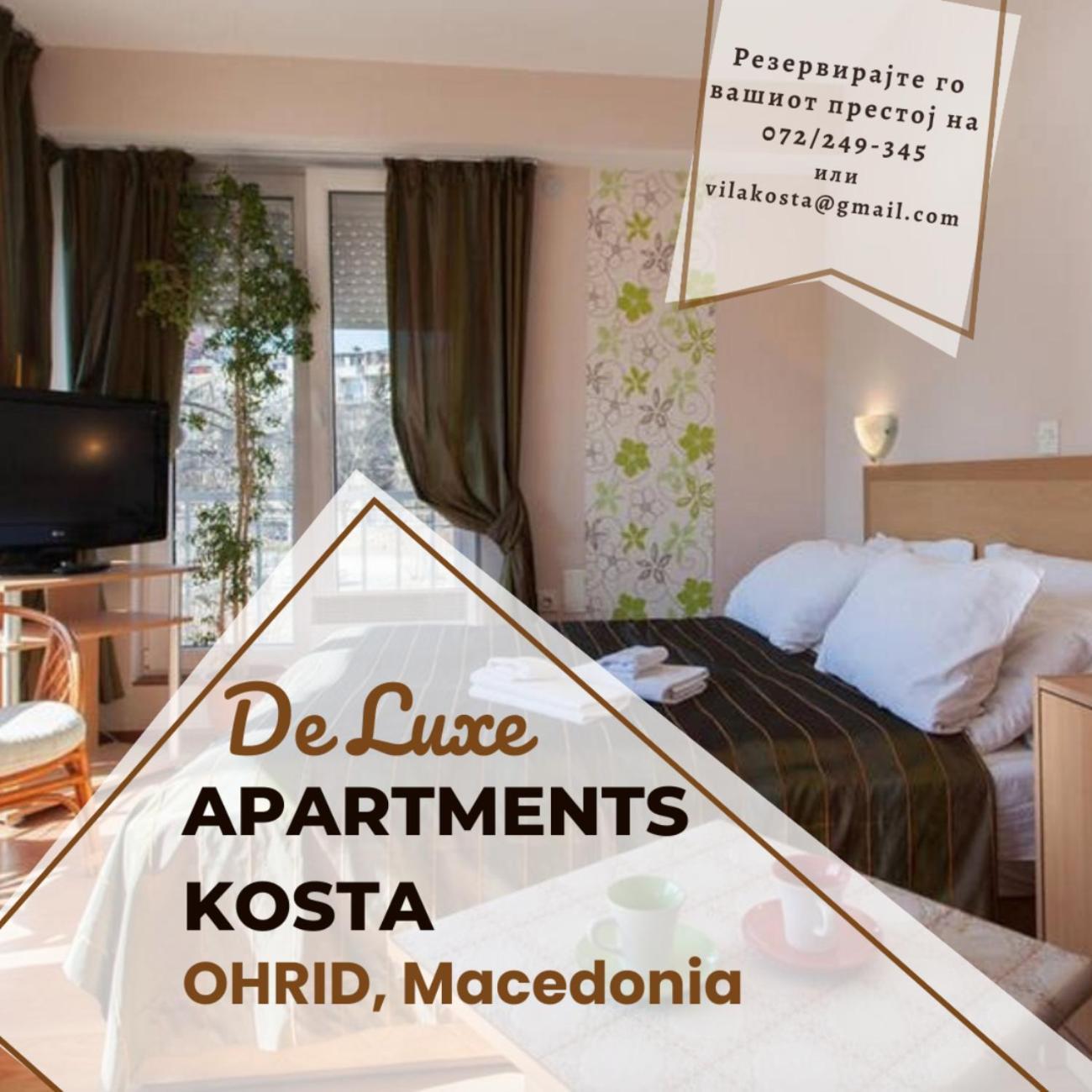 De Lux Apartments Kosta Center Ohrida Exterior foto